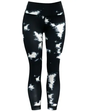 22" Printed Yoga Pants BLACKMARBLE