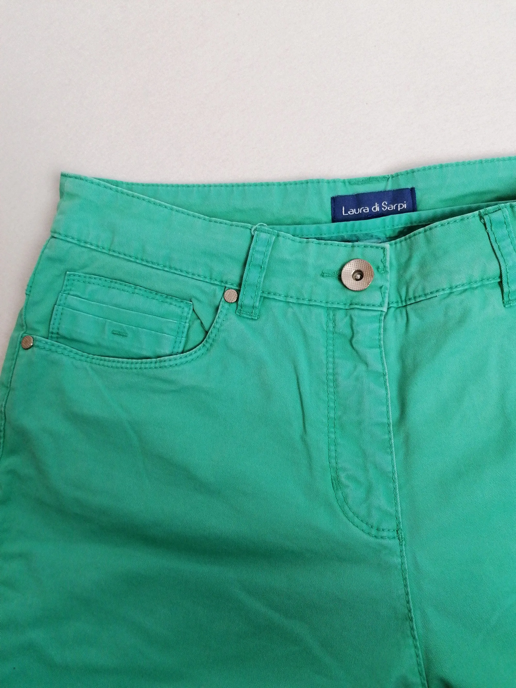 90's high-waist turquoise pants - size S-M