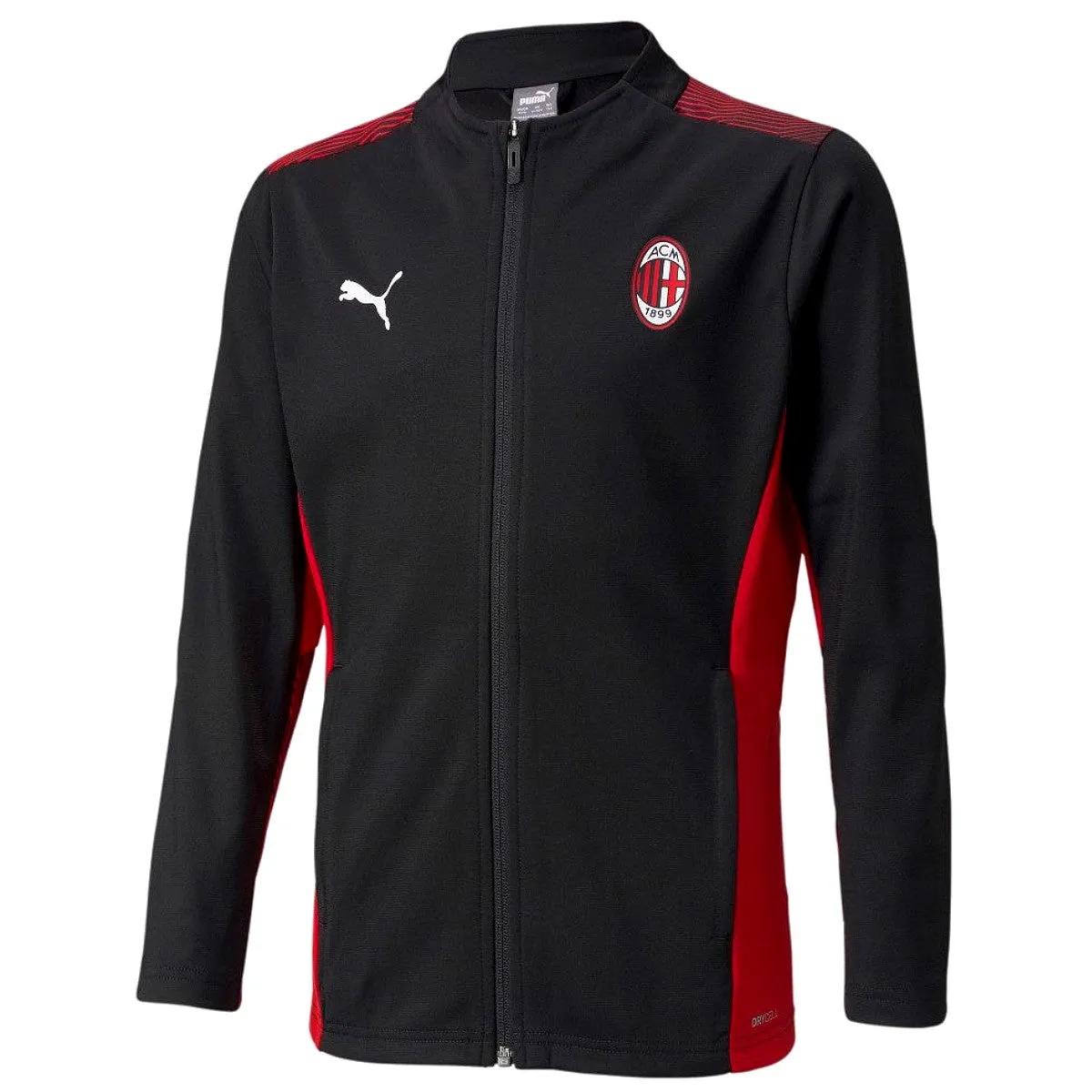 AC Milan soccer black training bench tracksuit 2021/22 - Puma