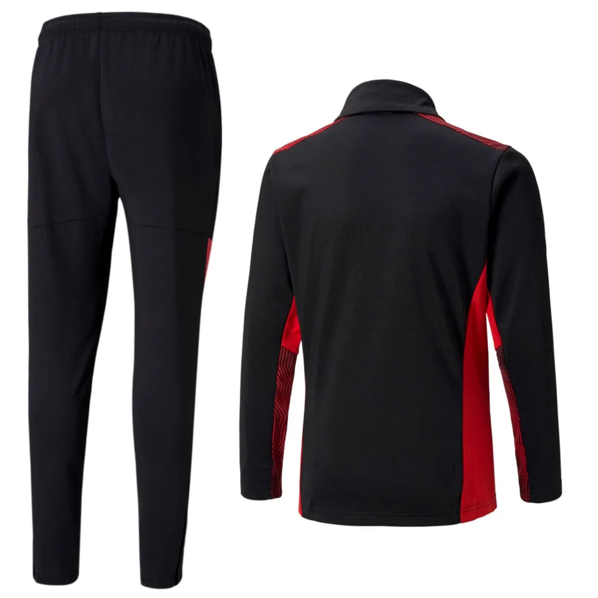 AC Milan soccer black training bench tracksuit 2021/22 - Puma