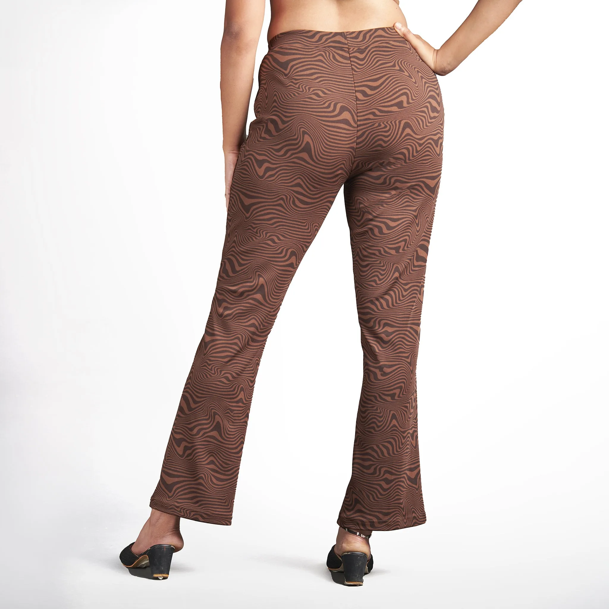 Animal Print Flare Pants