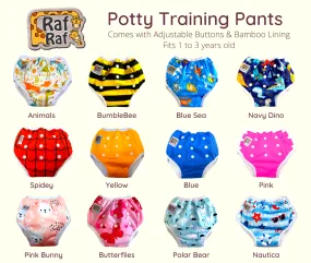 Bamboo Potty Training Pants - Adjustable Size (1-3 Years Old)