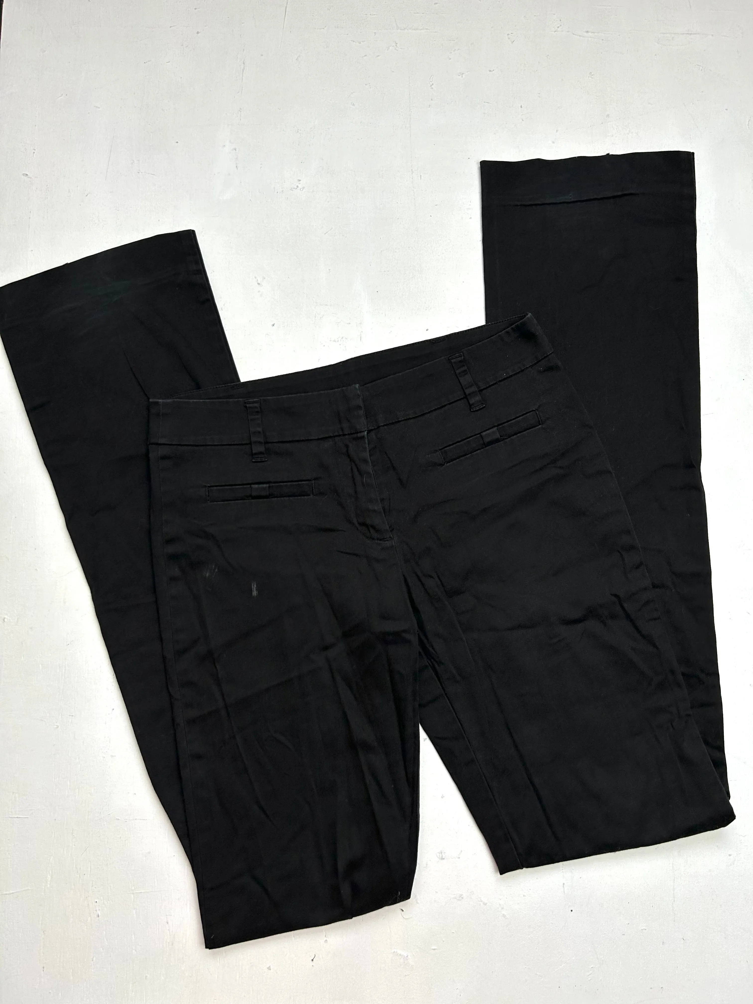 Black bootcut low rise office pants  (XS)