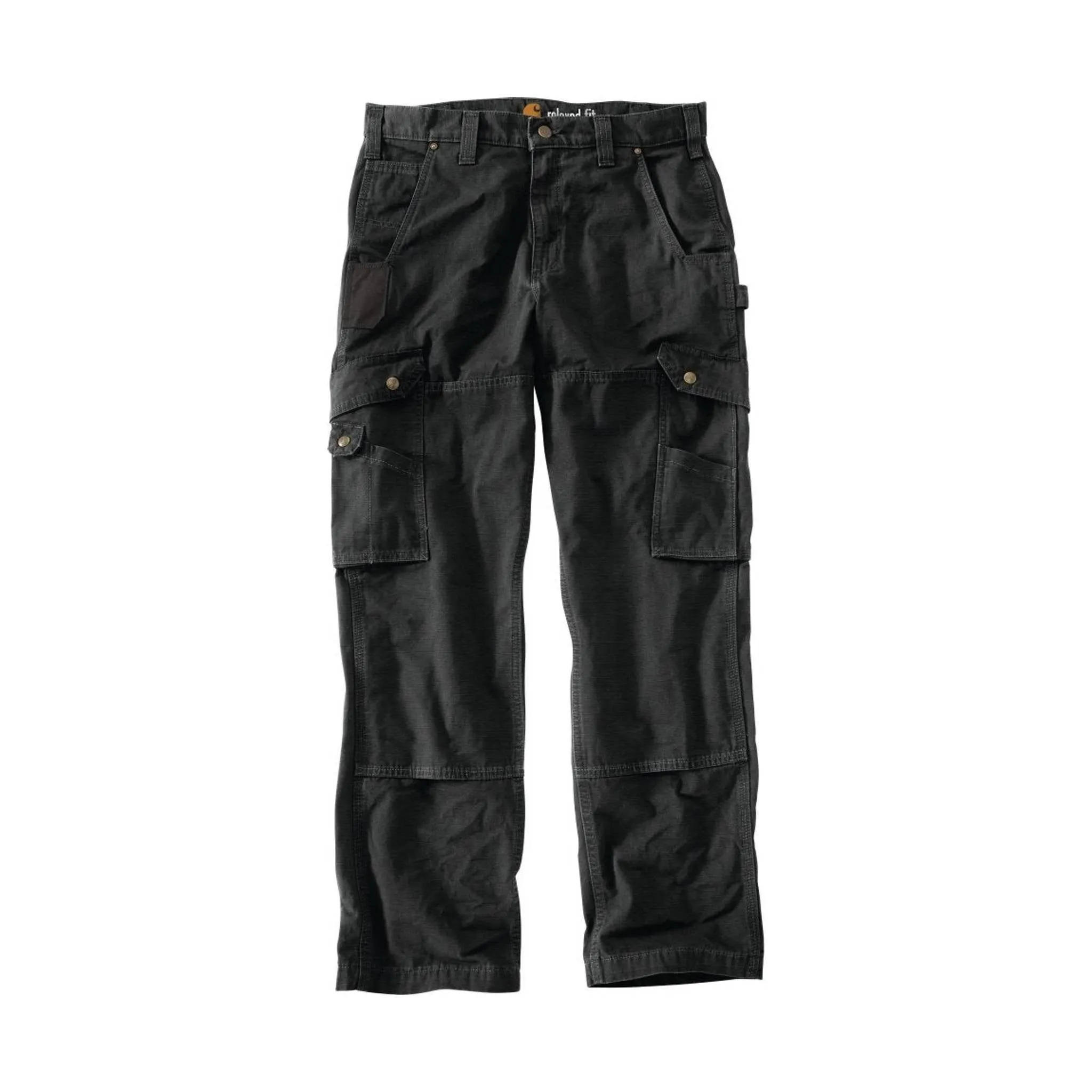 Carhartt Men's Ripstop Relaxed Fit Double Front Cargo Work Pant - Black