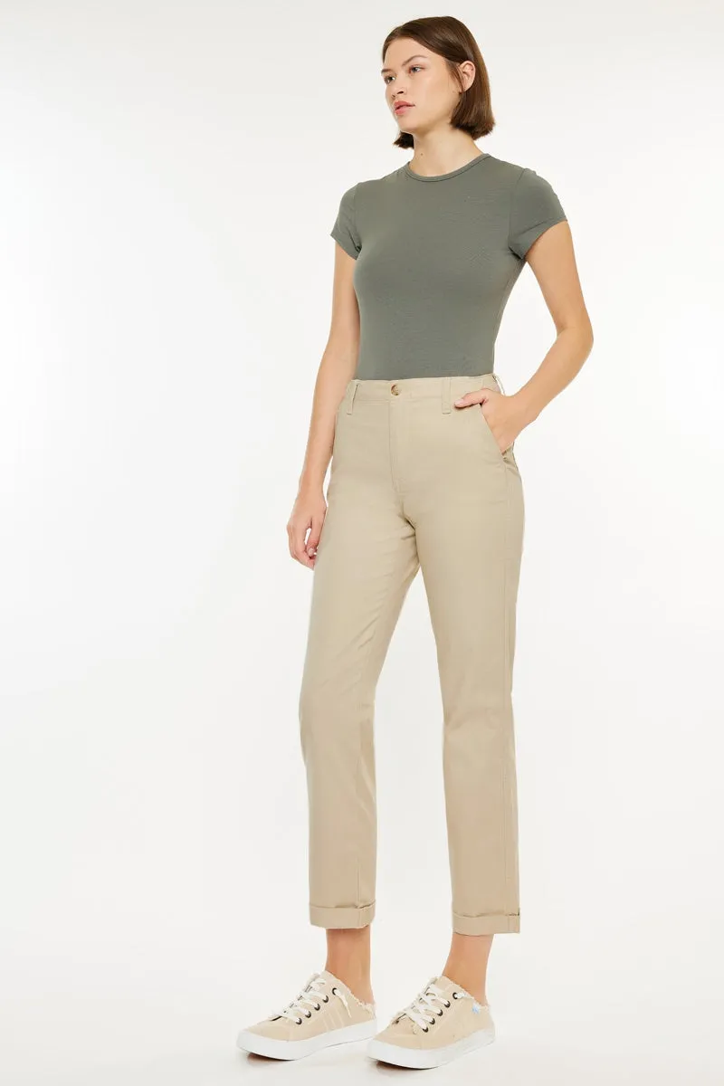 Carol High Rise Slim Chino