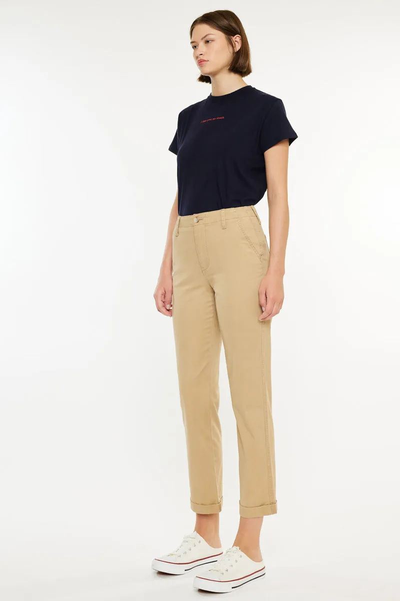 Carol High Rise Slim Chino