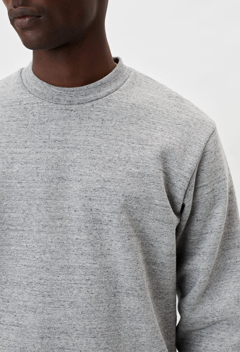 Cashmere Fleece Beach Crew / Heather Grey