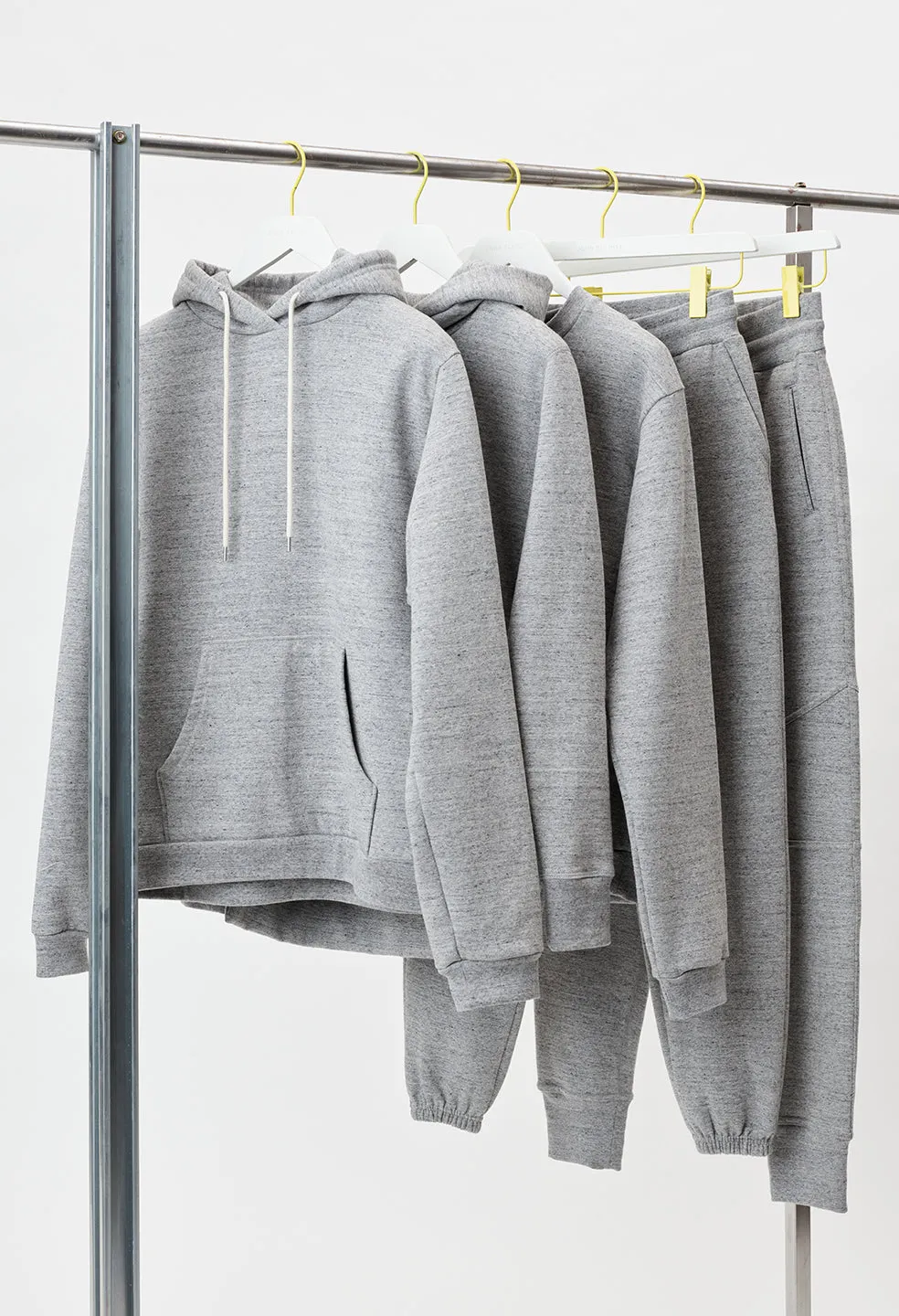 Cashmere Fleece Beach Crew / Heather Grey