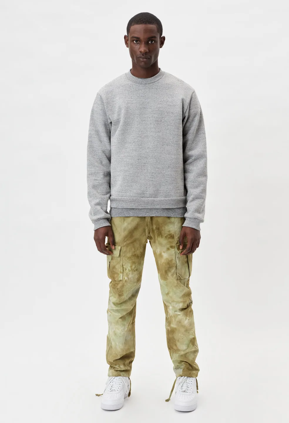 Cashmere Fleece Beach Crew / Heather Grey