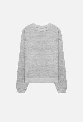 Cashmere Fleece Beach Crew / Heather Grey