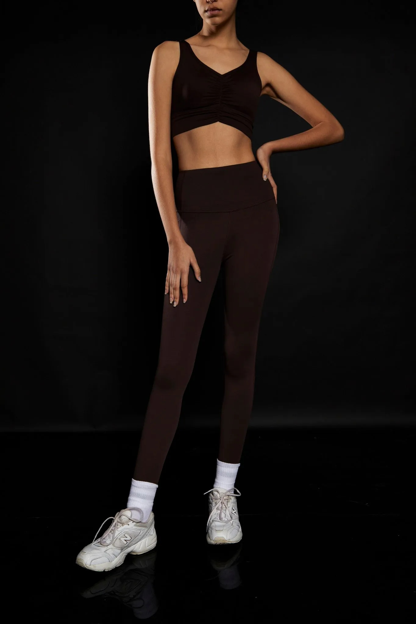 Chocolate High Waisted Gym Leggings