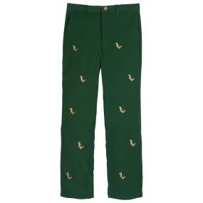 Classic Embroidered Pant - Mallard