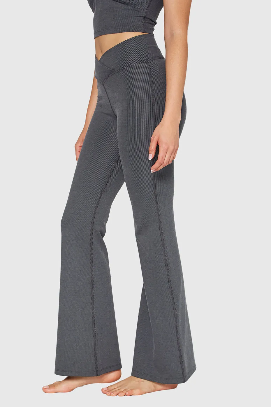 Cross Front Flare Leggings