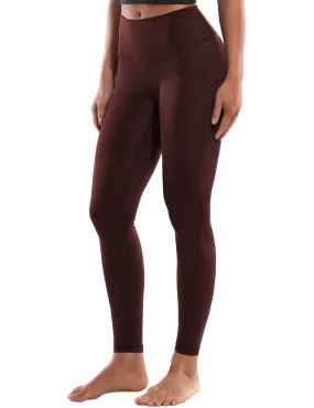 Crotch Seamless Yoga Pants mahoganymaroon