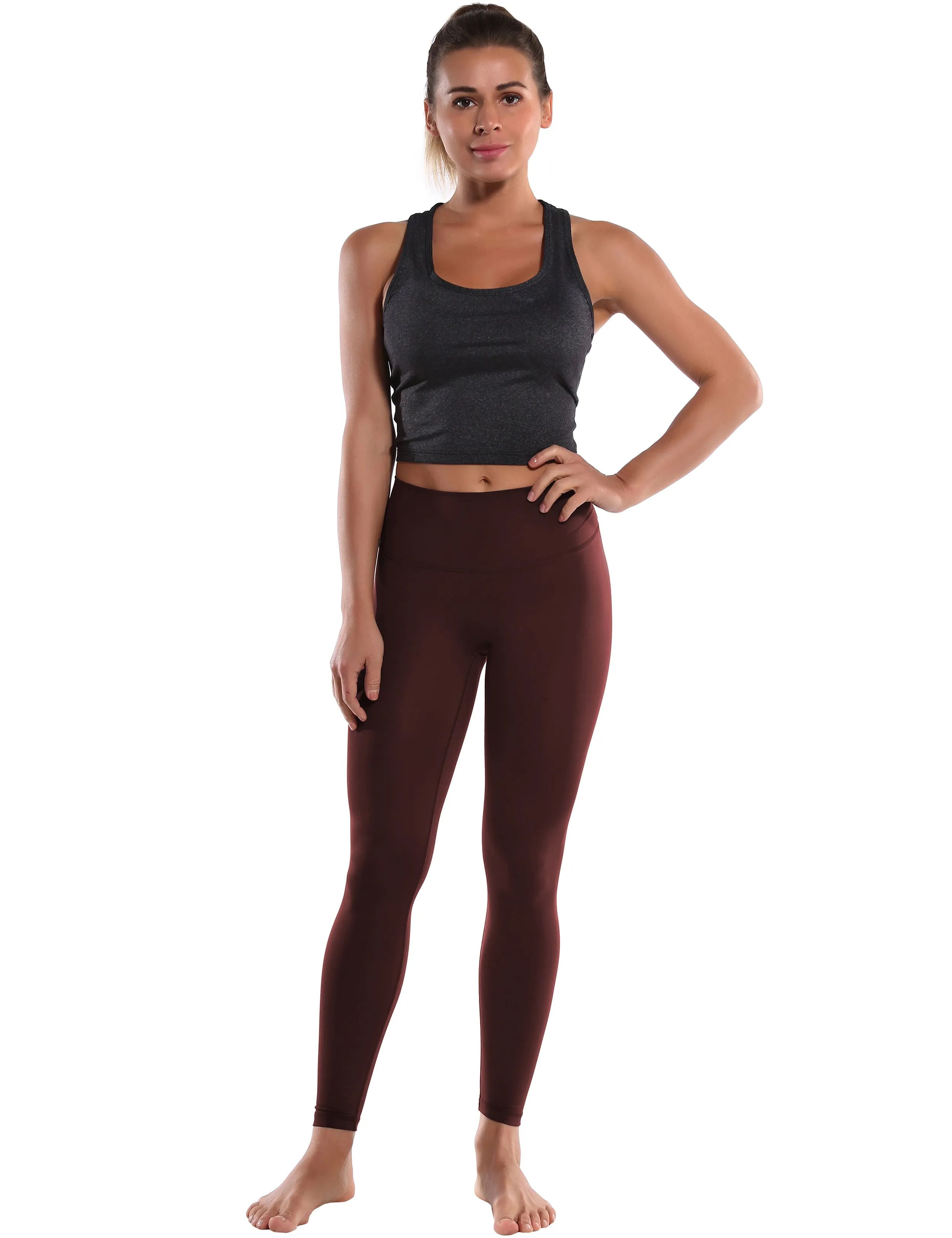 Crotch Seamless yogastudio Pants mahoganymaroon_yogastudio