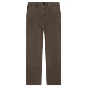 Double Knee Utility Pant - Brown