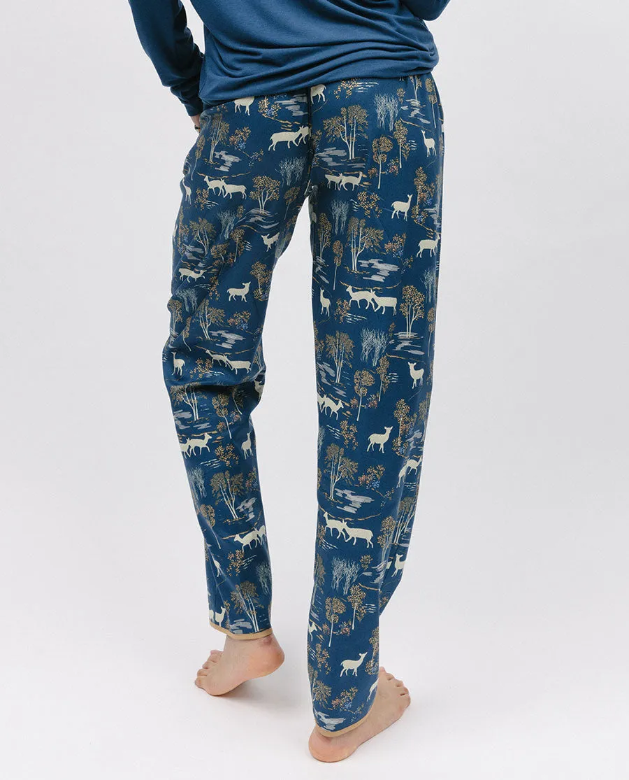 Fawn Woodland Print Pyjama Bottoms