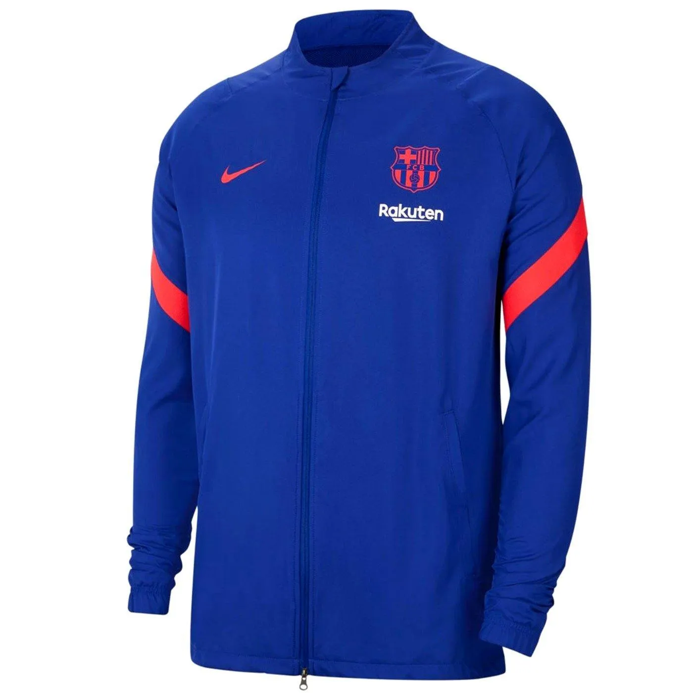 FC Barcelona blue training presentation soccer tracksuit 2021 - Nike