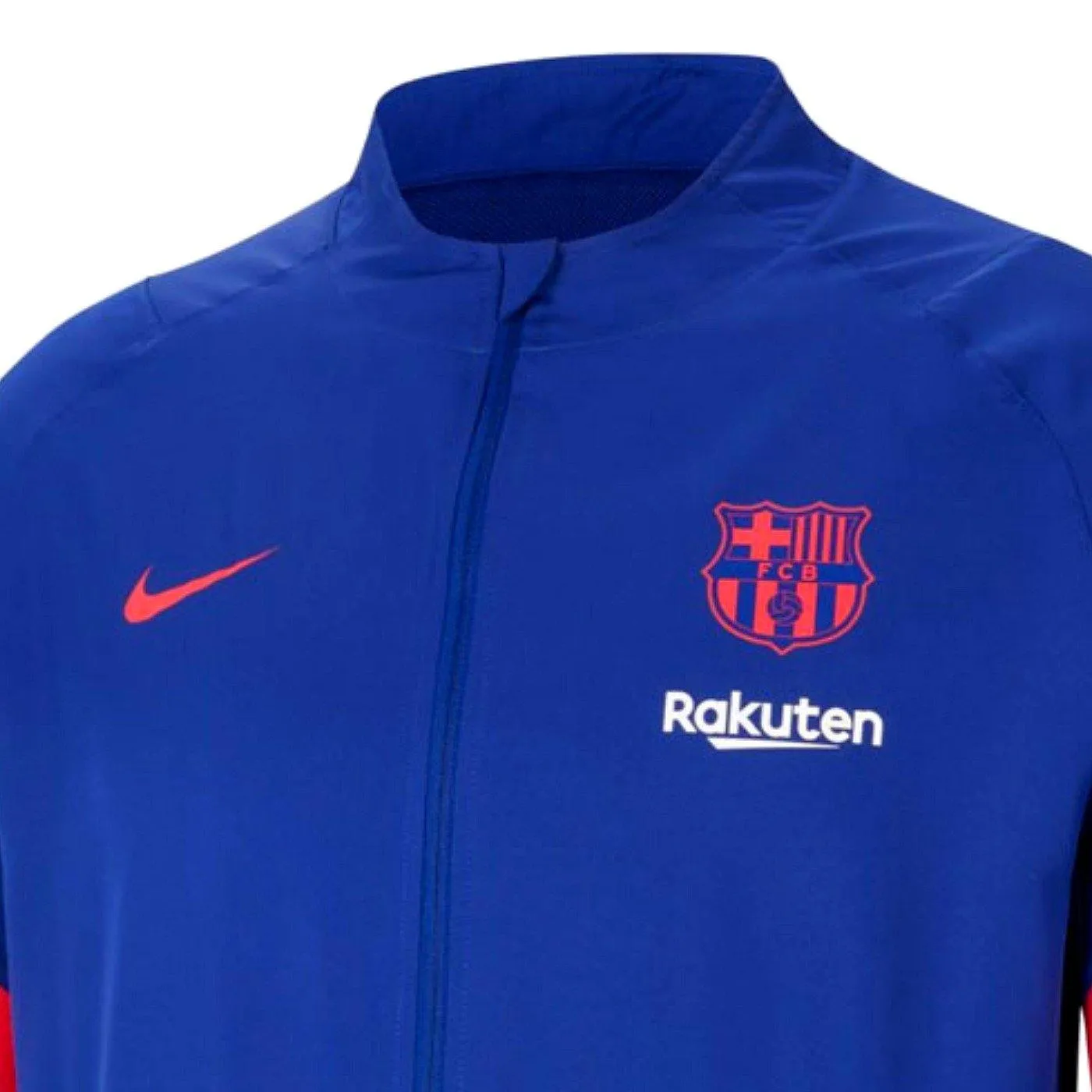 FC Barcelona blue training presentation soccer tracksuit 2021 - Nike