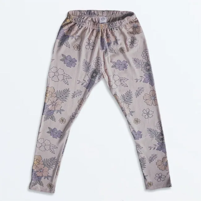 Fox and Poppy Bamboo Cotton Colourful Leggings - Floral