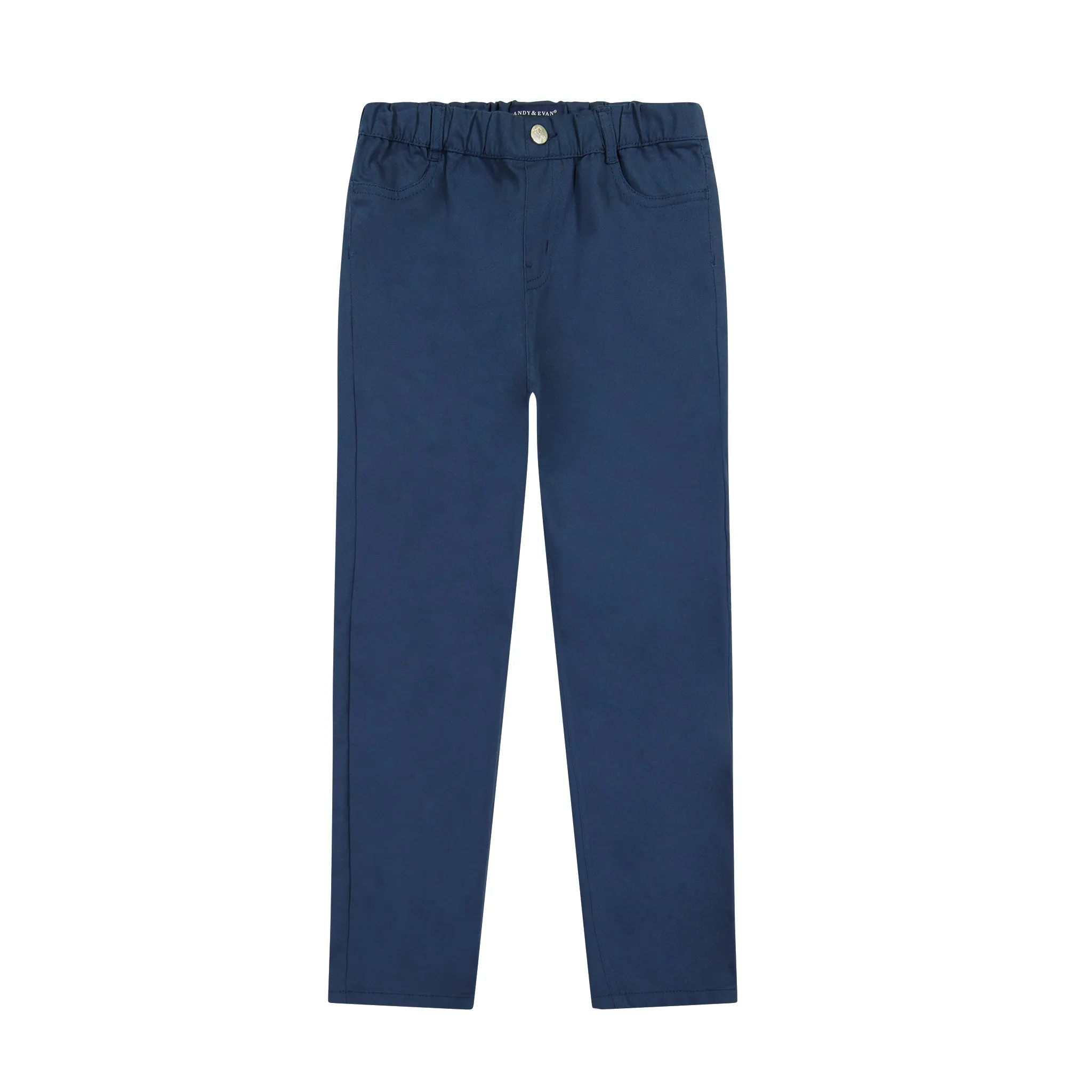 Girls Navy Woven Pants (5-12 Years)