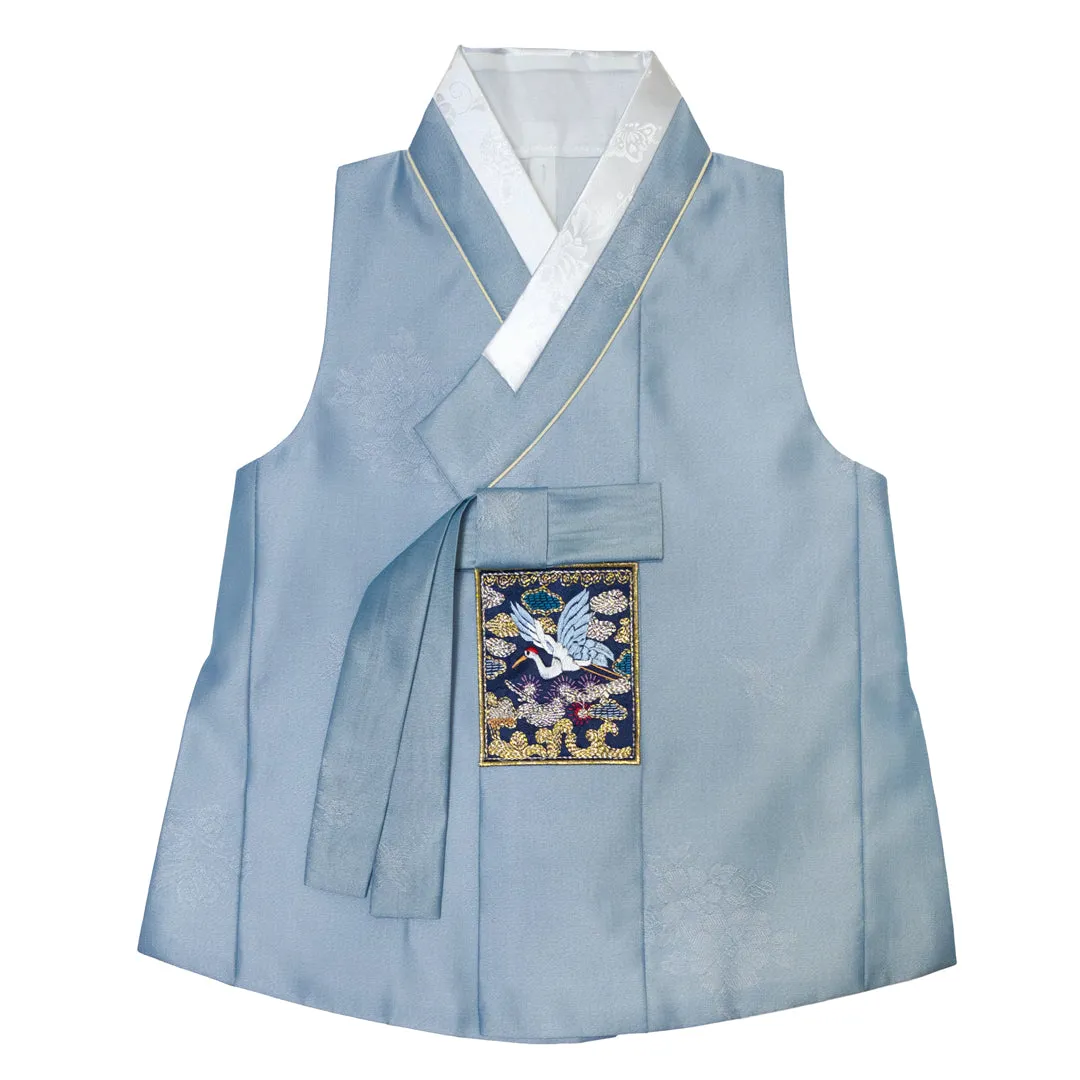 Hanbok Baby Boy 4-piece Set - Noble Man Dusty Green