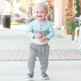 Heather Gray Knit Jogger Pants