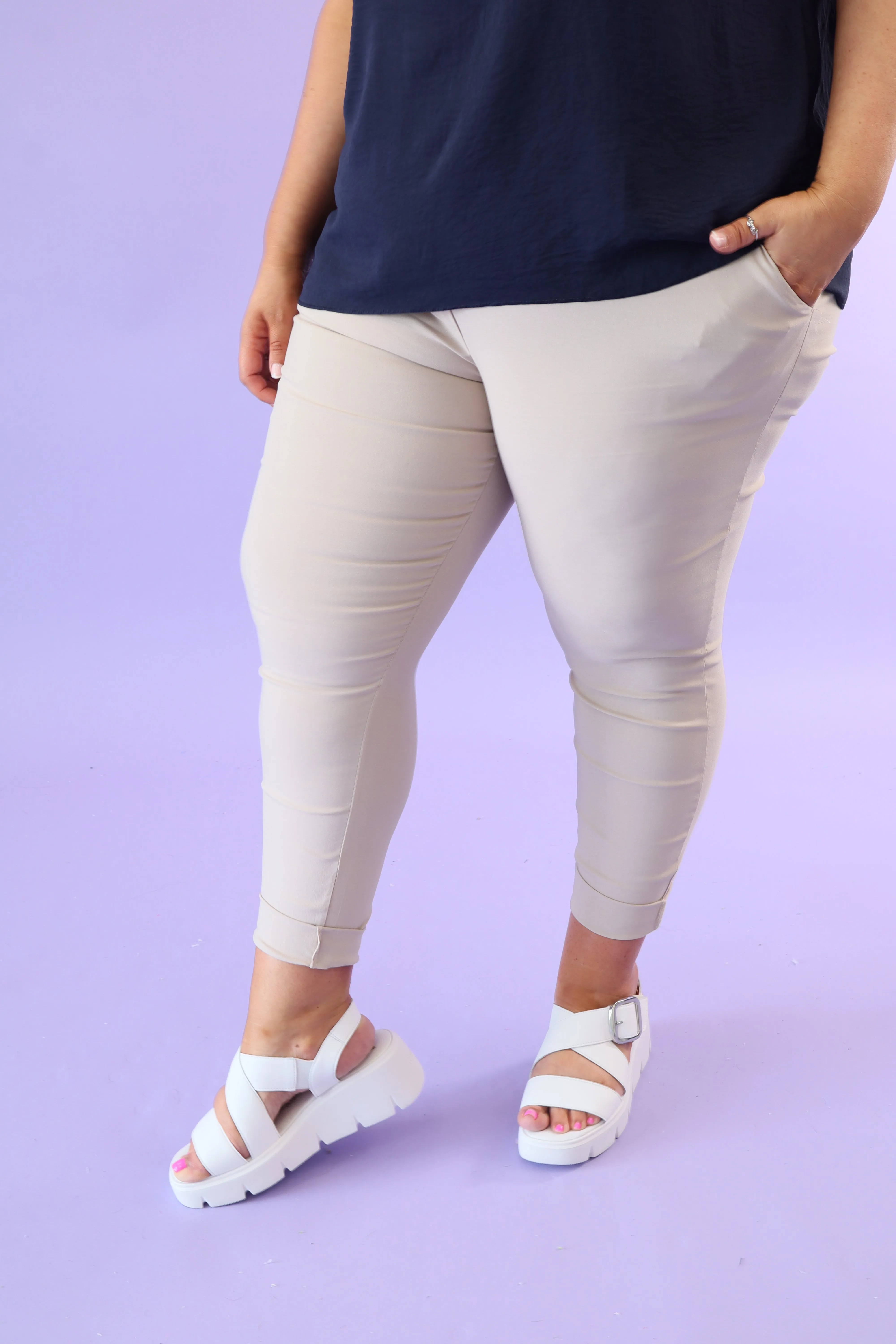 Heidi Jogger in Beige