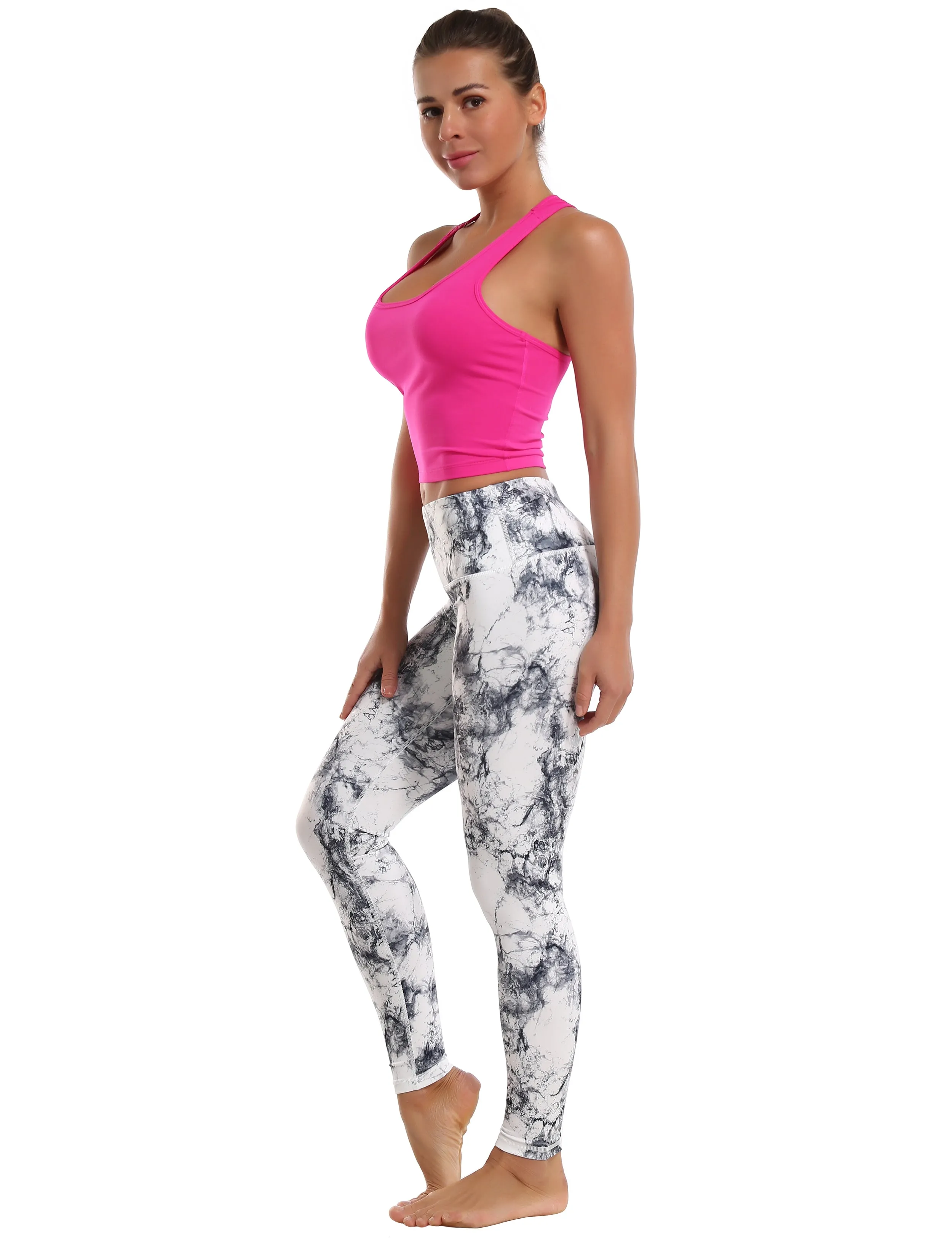 High Waist Yoga Pants arabescato