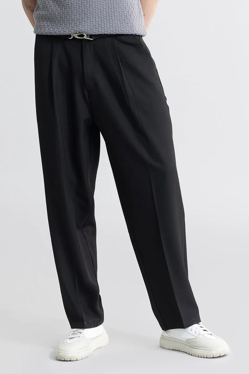 Hooked Black Korean Pant