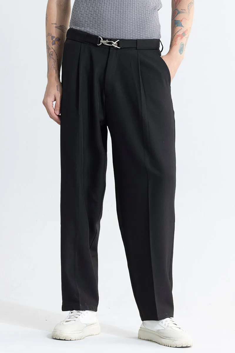 Hooked Black Korean Pant