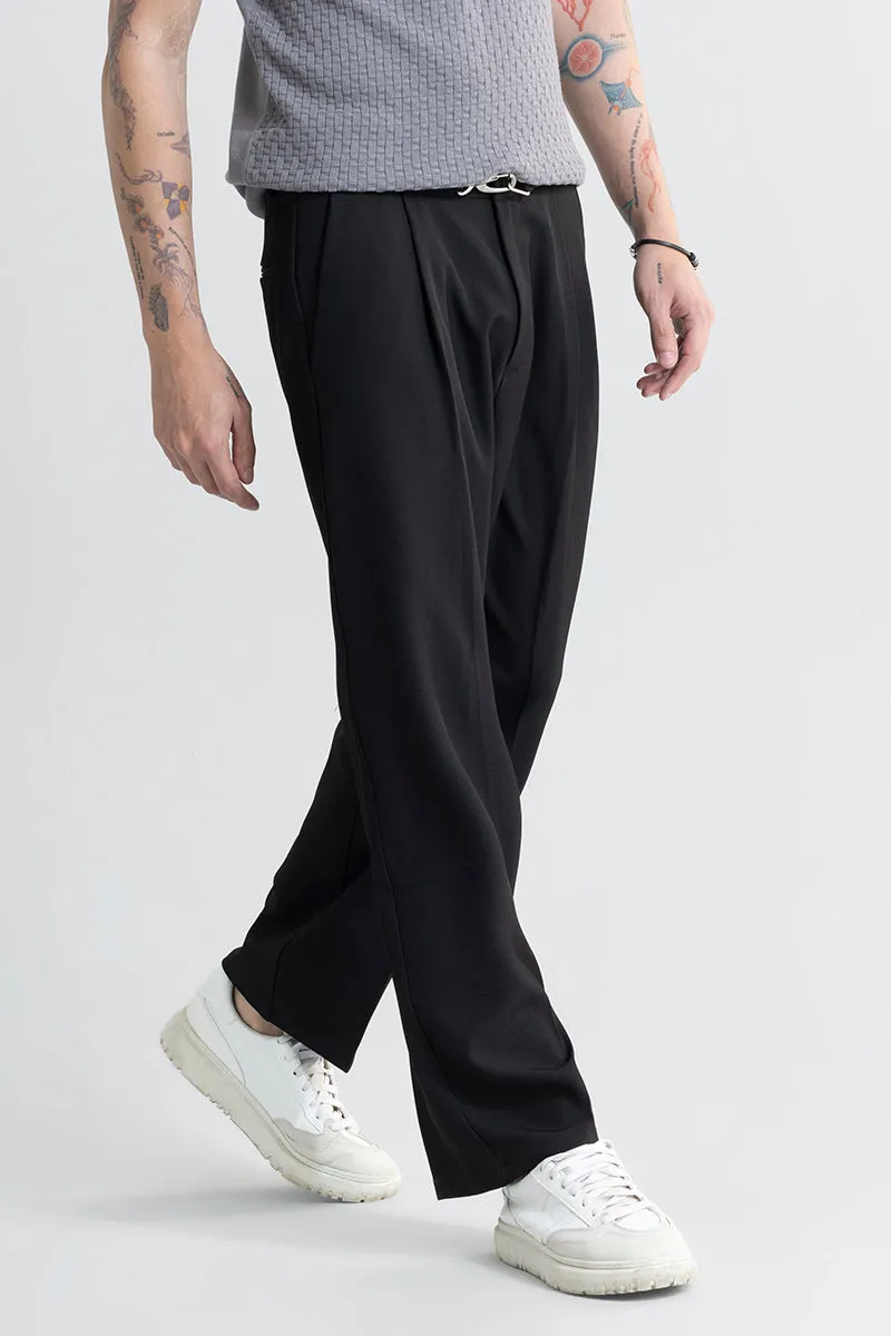 Hooked Black Korean Pant