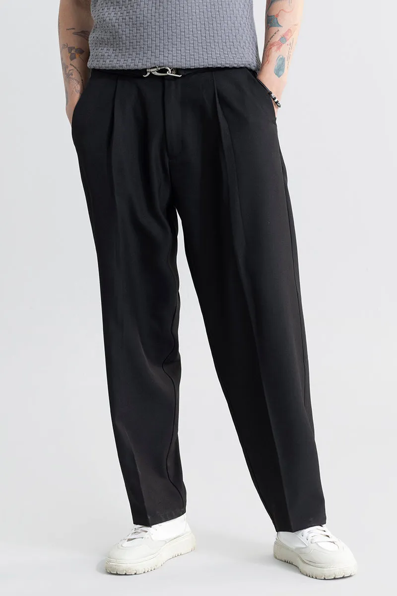 Hooked Black Korean Pant