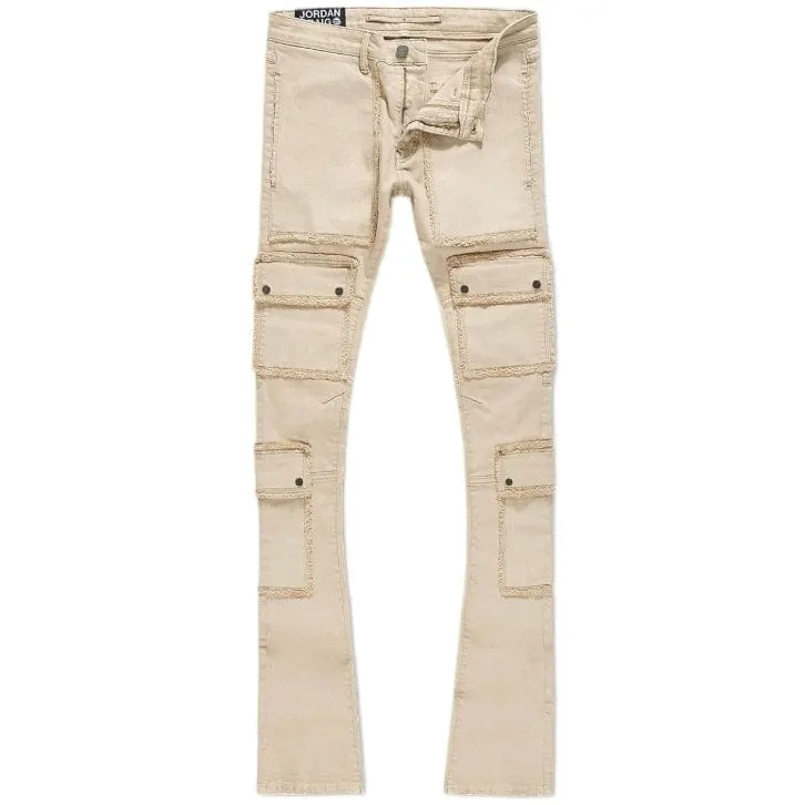 Jordan Craig Martin Stacked El Dorado Cargo Pants (Khaki) JTF218