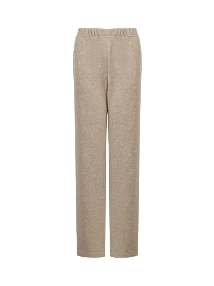 Knit Straight Full Length Pants