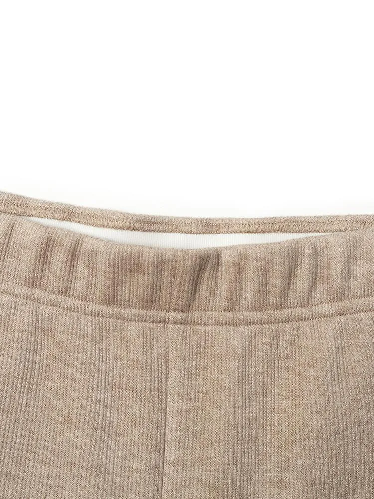 Knit Straight Full Length Pants