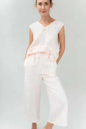 LeMuse Linen pyjama pants GOODNIGHT, Rose, M