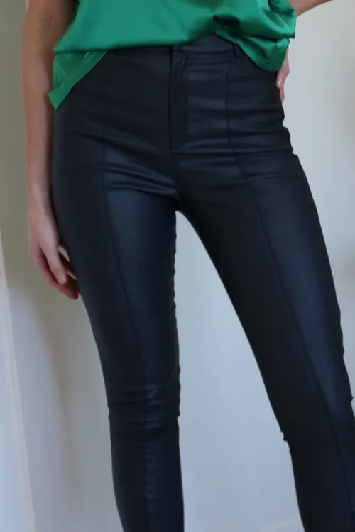 Lido High Waisted Faux Leather Pants