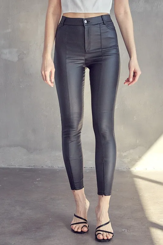 Lido High Waisted Faux Leather Pants