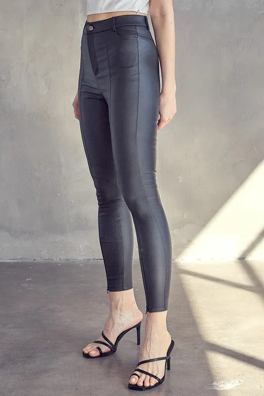 Lido High Waisted Faux Leather Pants