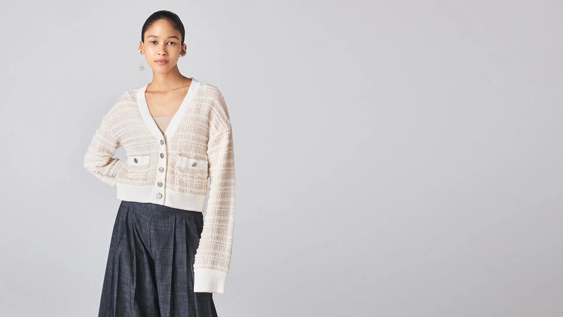 Linen Beige Kagura Cardigan