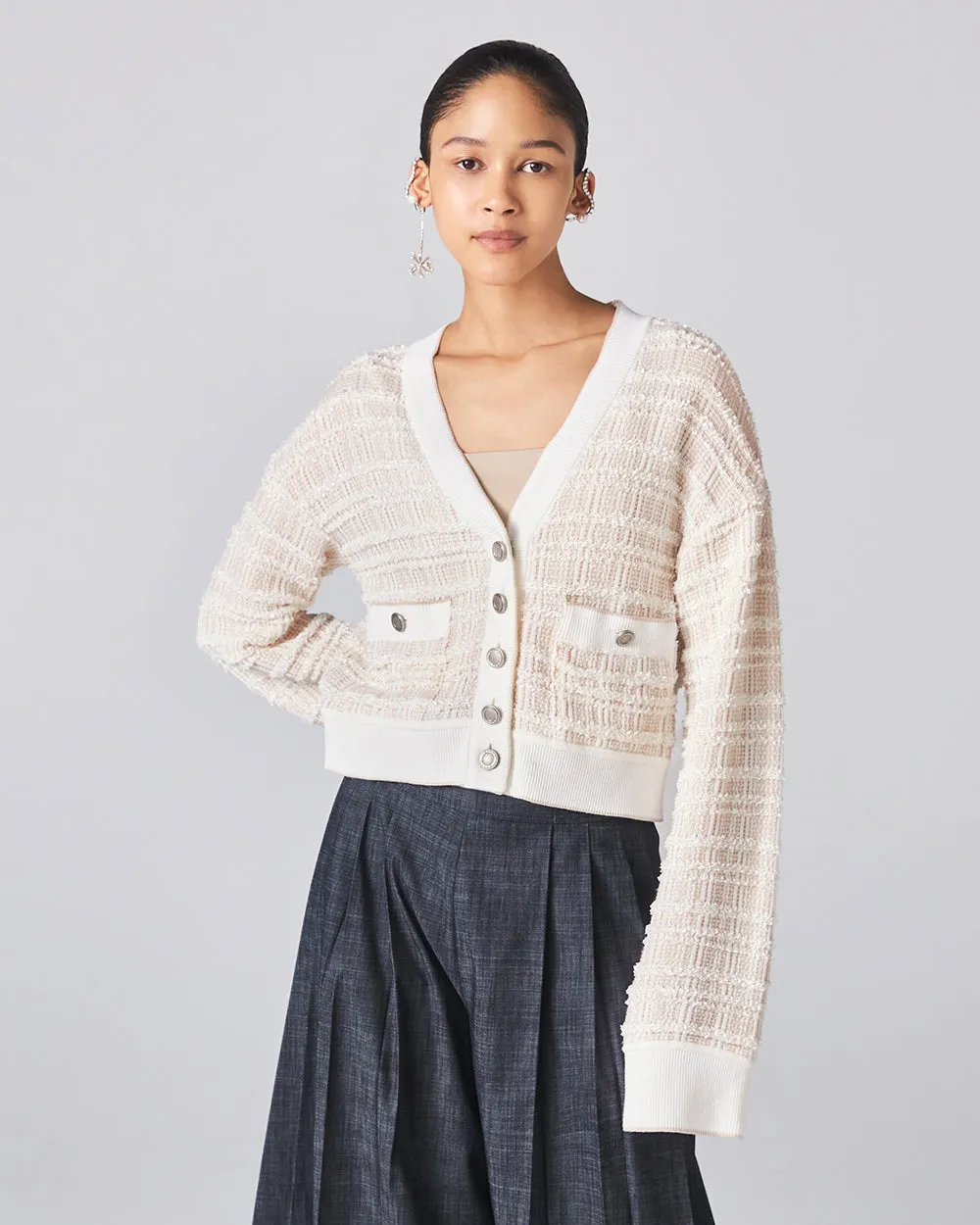 Linen Beige Kagura Cardigan