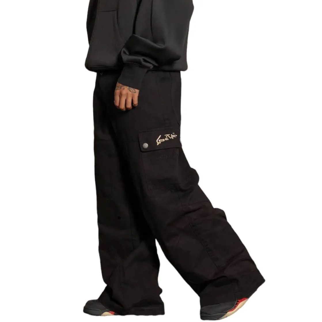 Loiter X Anti Flow Cargo Pants (Black)