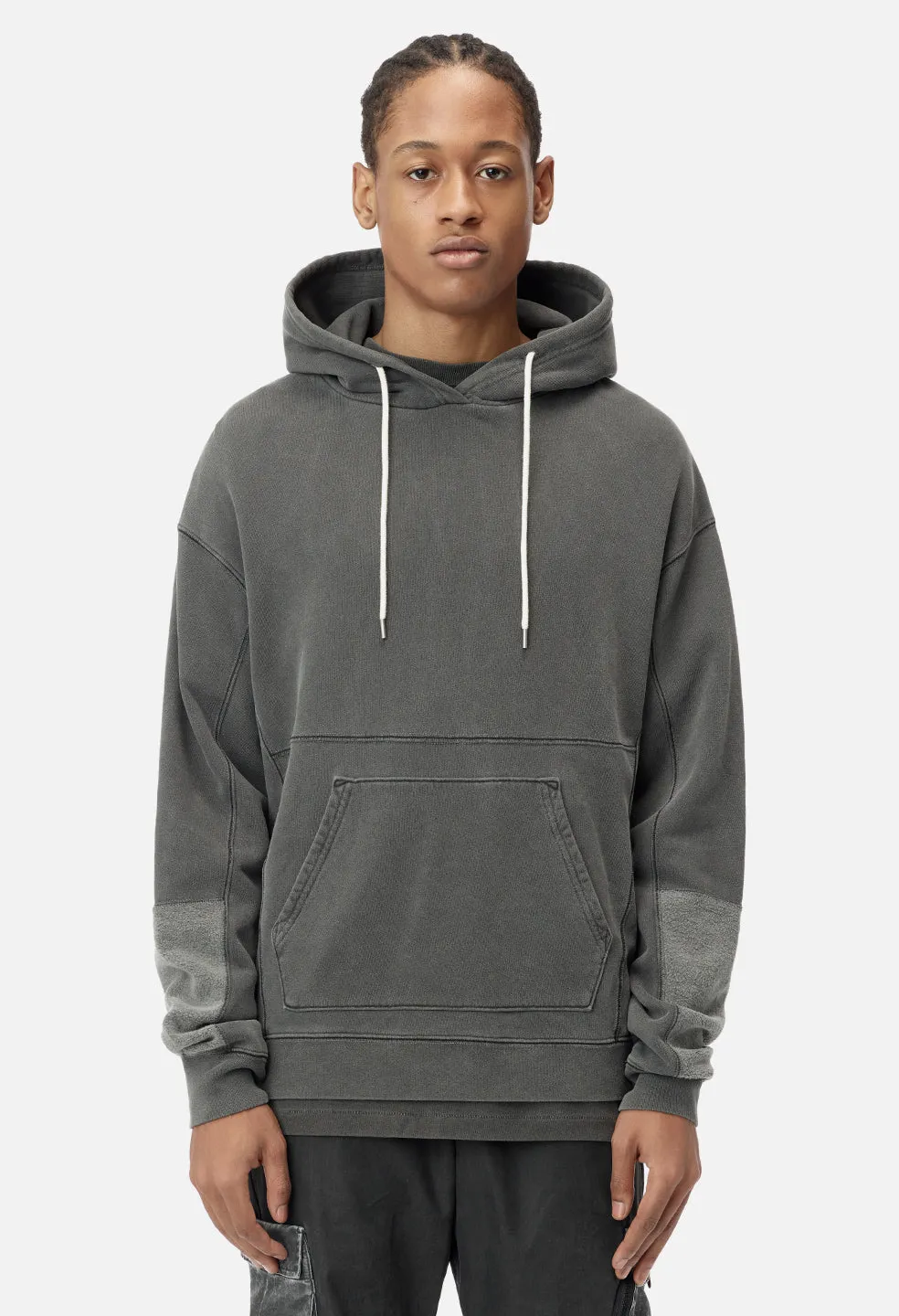 Loose Stitch Beach Hoodie / Washed Black