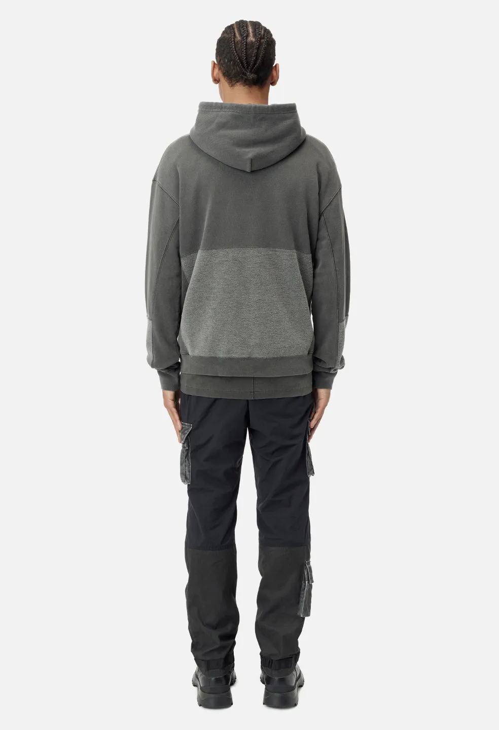 Loose Stitch Beach Hoodie / Washed Black