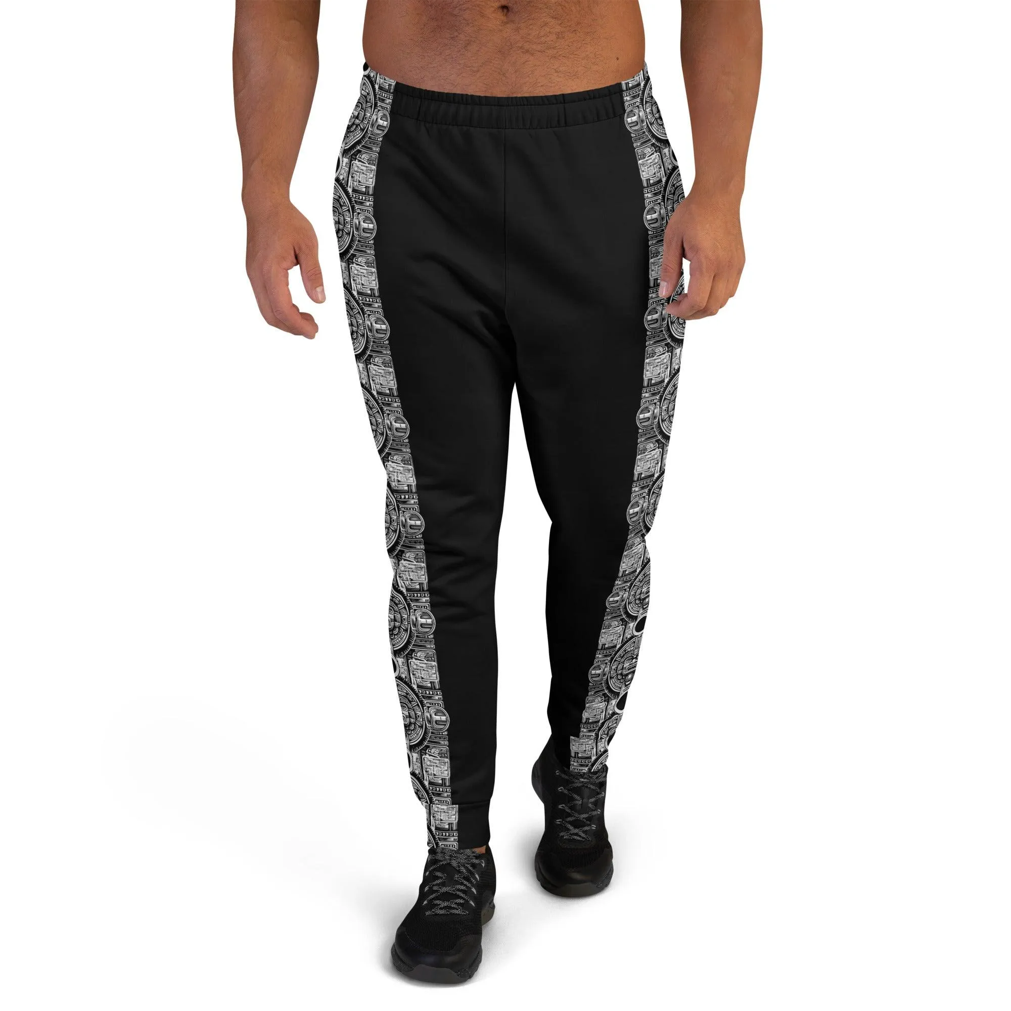 Mayan Aztec Hieroglyphic Tribal Unisex Festival Joggers by Meta Zen v2.0