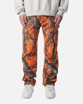 MNML V603 Camo Carpenter Pants Orange