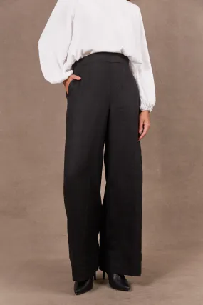 Nama Linen Pant - Ebony Black