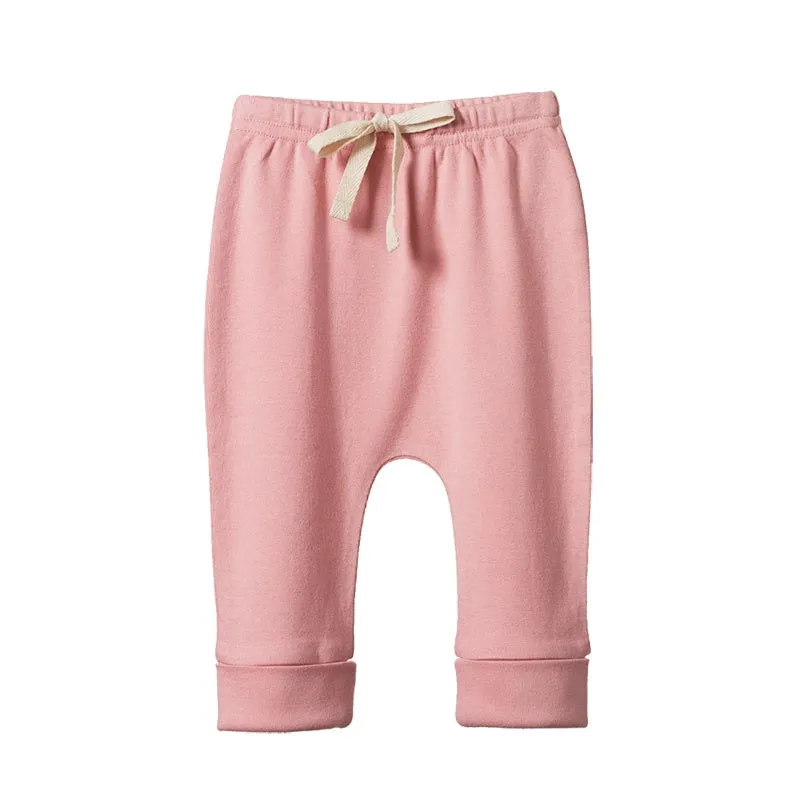 Nature Baby Drawstring Pants - Mauve