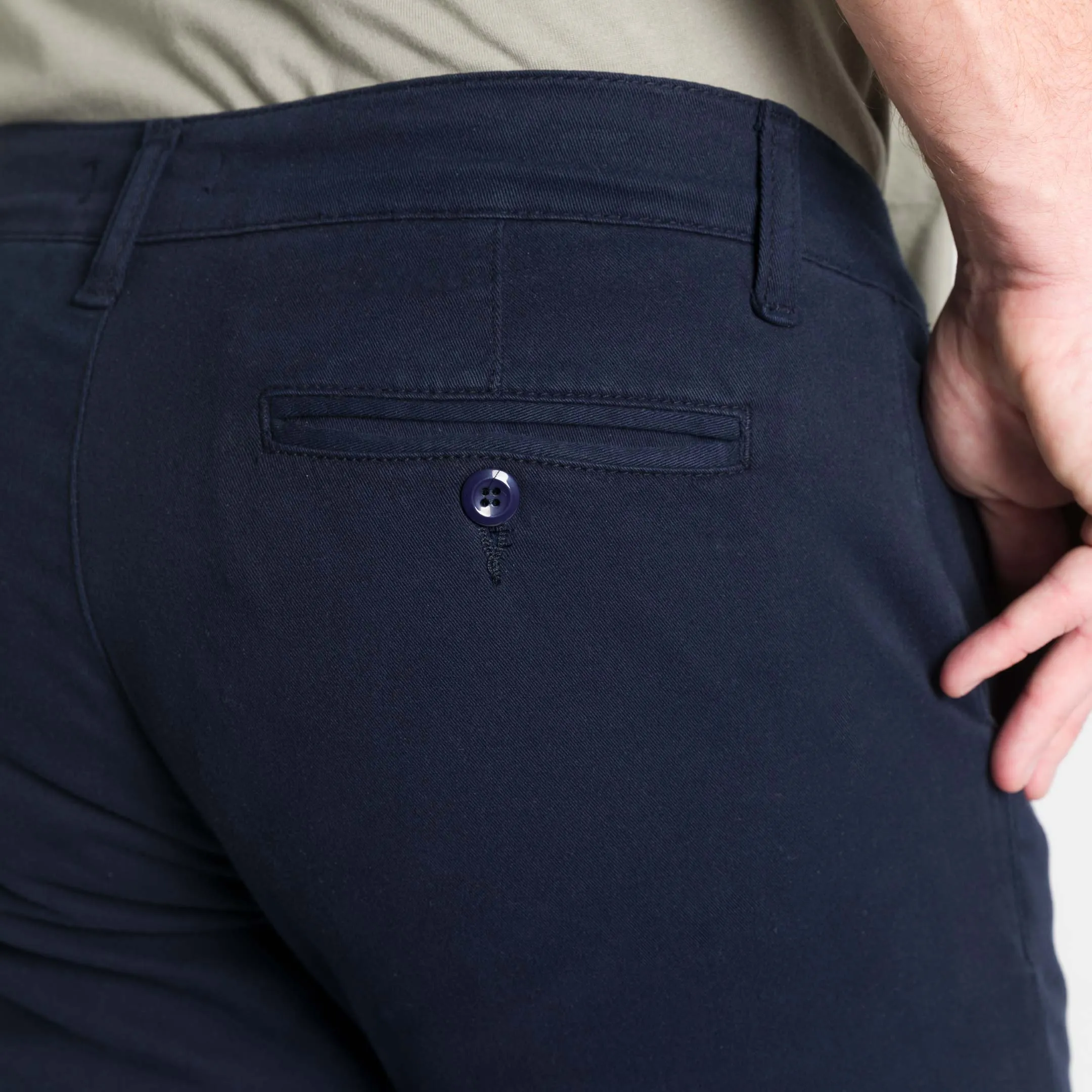 Navy Lightweight Stretch Chino